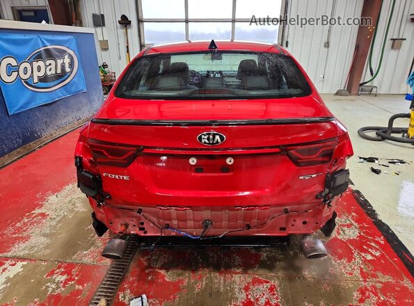 3KPF44ACXME303072 2021 KIA FORTE Красный Вид сзади