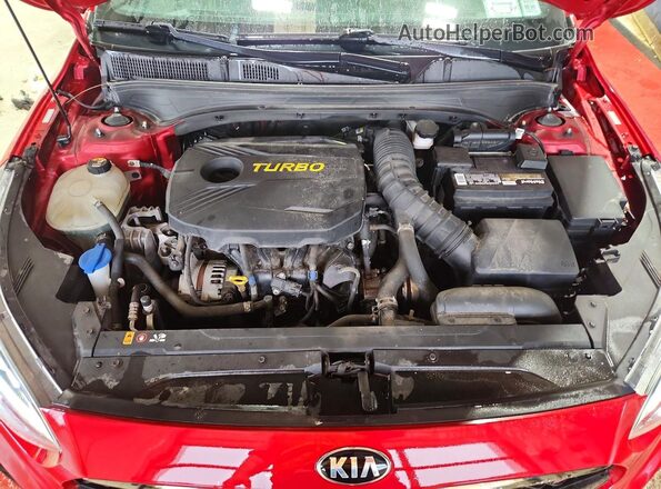 3KPF44ACXME303072 2021 KIA FORTE Красный Вид задней части салона