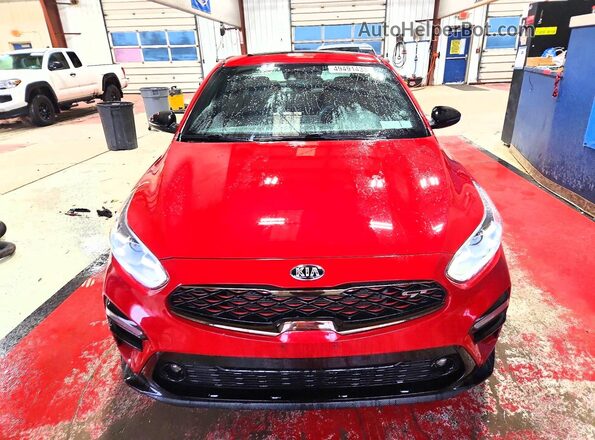 3KPF44ACXME303072 2021 KIA FORTE Красный Вид спереди