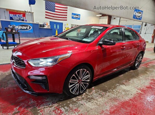 3KPF44ACXME303072 2021 KIA FORTE Красный Передняя левая четверть