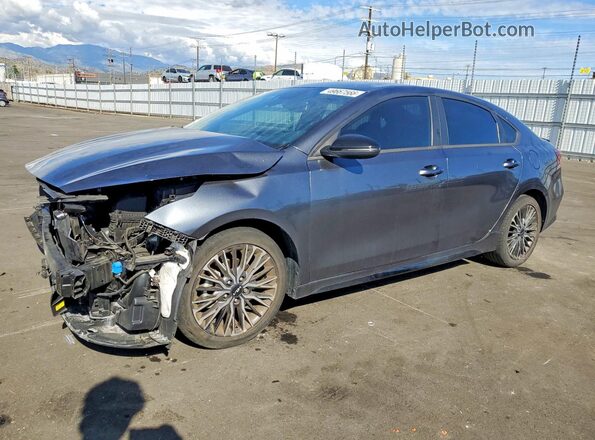 3KPF54AD2PE523350 2023 KIA FORTE Gray Առջևի ձախ երեք քառորդ տեսարան