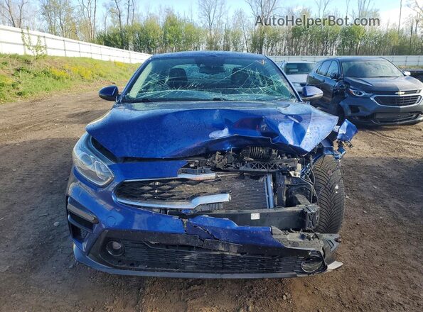 3KPF54AD3ME410387 2021 KIA FORTE Синий Вид спереди