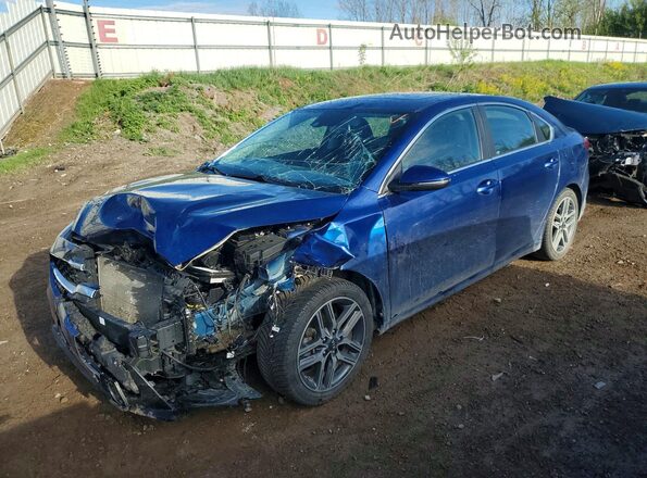 3KPF54AD3ME410387 2021 KIA FORTE Синий Передняя левая четверть