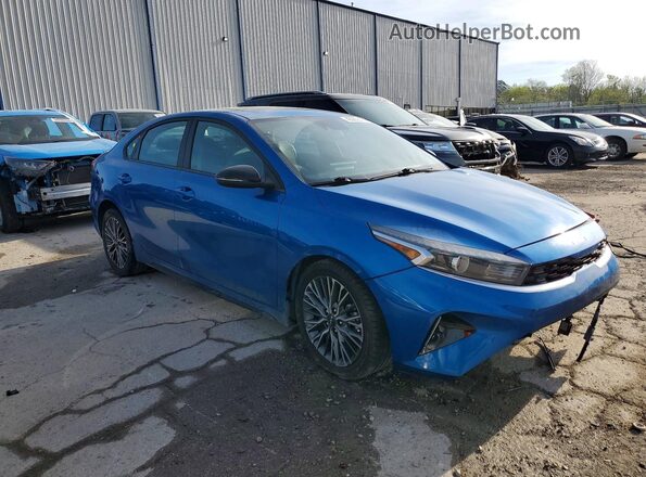 3KPF54AD3NE456366 2022 KIA FORTE Синий Передняя правая четверть