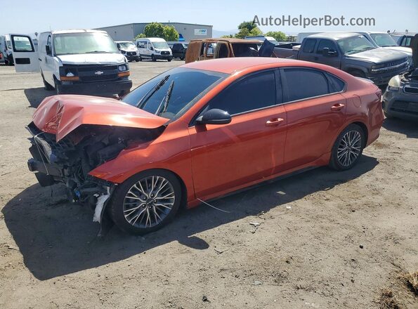 3KPF54AD7PE565593 2023 KIA FORTE Оранжевый Передняя левая четверть