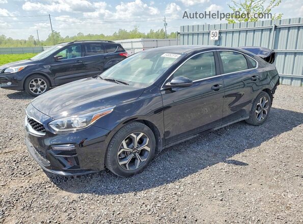 3KPF54AD9ME392235 2021 KIA FORTE Черный Передняя левая четверть