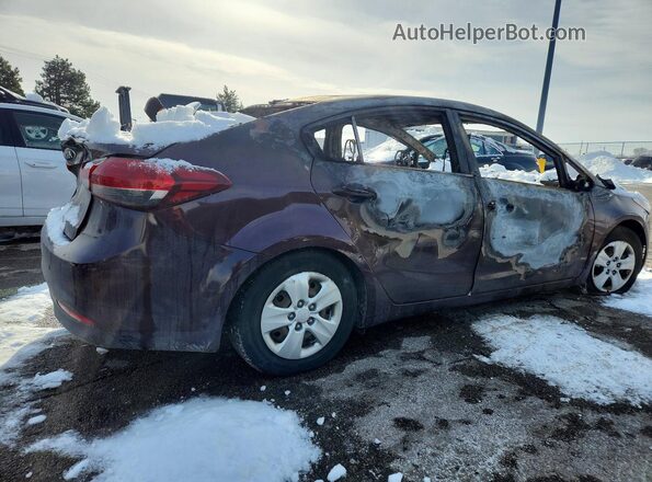 3KPFK4A71HE137006 2017 KIA FORTE Фиолетовый Задняя правая четверть