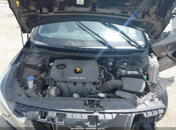 3KPFK4A72HE025962 2017 KIA FORTE Gray Widok z tyłu
