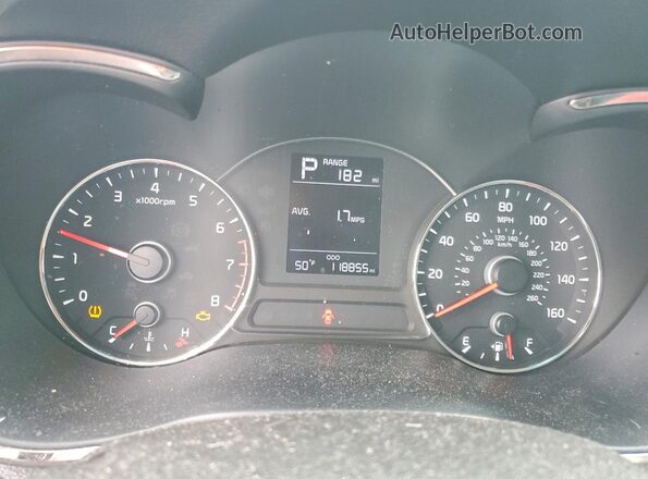 3KPFK4A72JE212611 2018 KIA FORTE Черный Вид щитка приборов