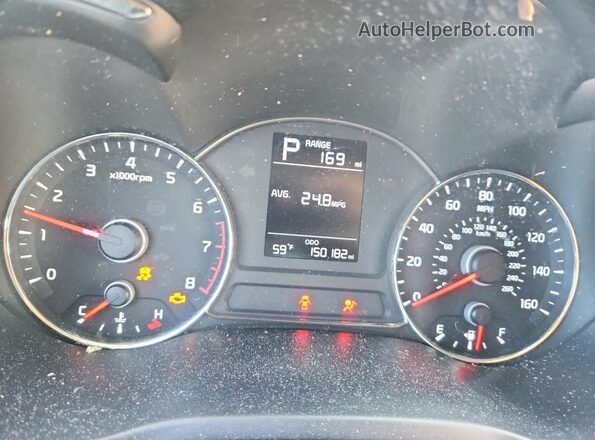 3KPFK4A73HE055665 2017 KIA FORTE Белый Вид щитка приборов