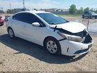 2017 Kia Forte Lx White vin: 3KPFK4A75HE022599