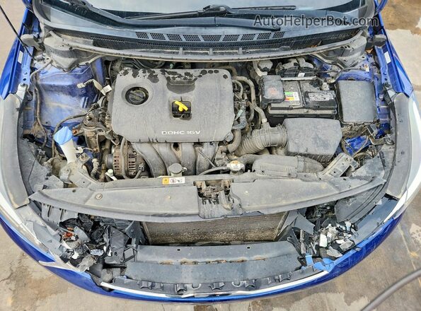 3KPFK4A76HE085565 2017 KIA FORTE Синий Вид задней части салона