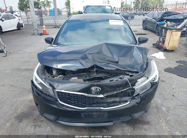 3KPFK4A76HE100436 2017 KIA FORTE Black Widok zestawu wskaźników