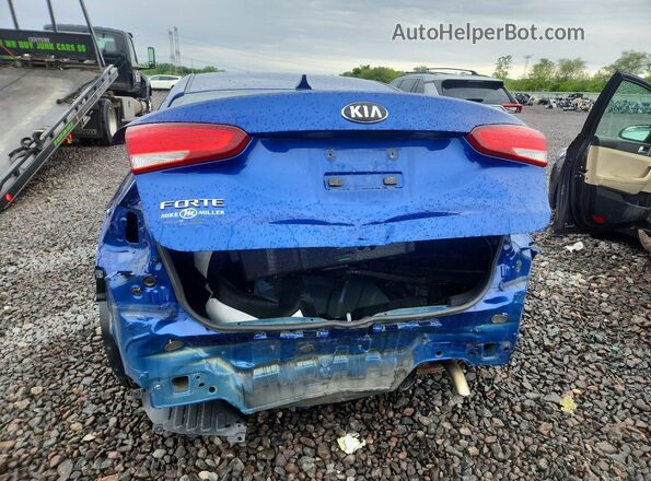 3KPFK4A76HE106429 2017 KIA FORTE Синий Вид сзади