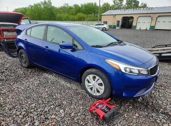 3KPFK4A76HE106429 2017 KIA FORTE Синий Передняя правая четверть