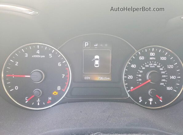 3KPFL4A72HE012271 2017 KIA FORTE Черный Вид щитка приборов