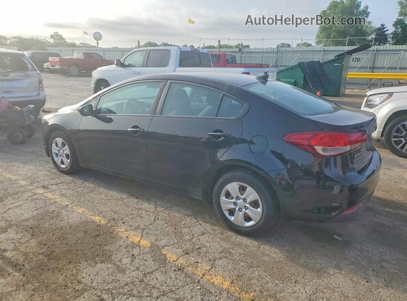 3KPFL4A72HE012271 2017 KIA FORTE Черный Задняя левая четверть