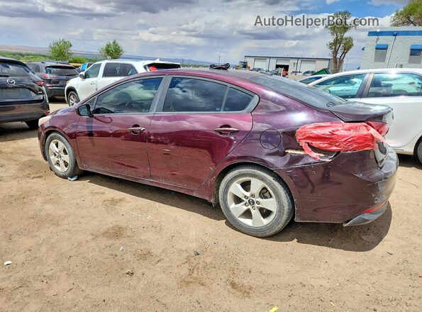 3KPFL4A7XJE166409 2018 KIA FORTE Бордовый Задняя левая четверть