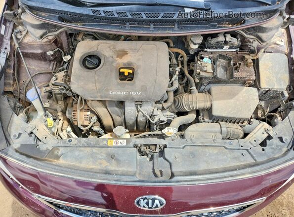3KPFL4A7XJE166409 2018 KIA FORTE Бордовый Вид задней части салона