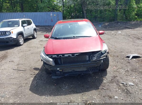 3KPFL4A7XJE175014 2018 KIA FORTE Красный Вид щитка приборов