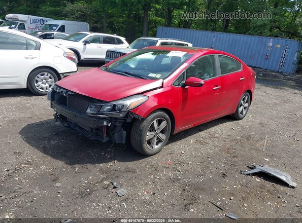 3KPFL4A7XJE175014 2018 KIA FORTE Красный Передняя левая четверть