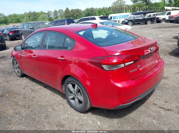 3KPFL4A7XJE175014 2018 KIA FORTE Красный Задняя левая четверть