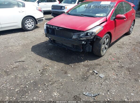3KPFL4A7XJE175014 2018 KIA FORTE Красный Вид спереди