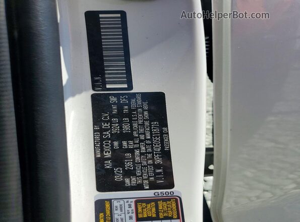3KPFT4DE0SE118719 2025 KIA K4 Белый Вид подкапотного пространства