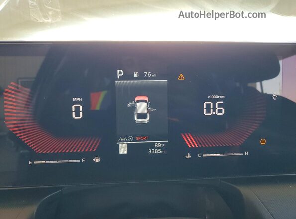 3KPFT4DE2SE209782 2025 KIA K4 Серый Вид щитка приборов