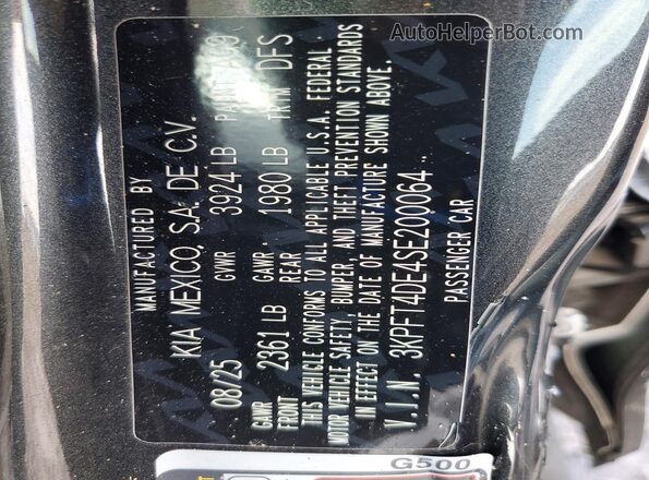 3KPFT4DE4SE200064 2025 KIA K4 Gray Vista del compartimento del motor