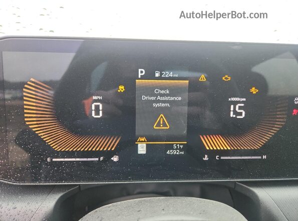 3KPFT4DE6SE195840 2025 KIA K4 Gray Vista del cuadro de instrumentos
