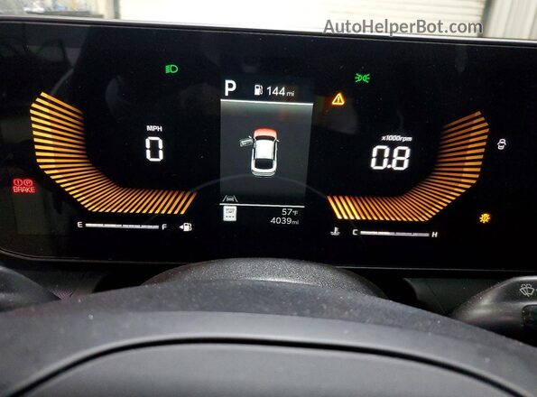 3KPFT4DE9SE137253 2025 KIA K4 White ხელსაწყოთა პანელის ხედი