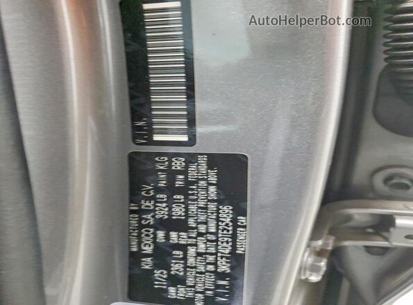 3KPFT4DE9TE254896 2026 KIA K4 Серый Вид наклейки с VIN-кодом
