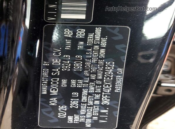 3KPFT4DEXTE294825 2026 KIA K4 Black Widok komory silnika