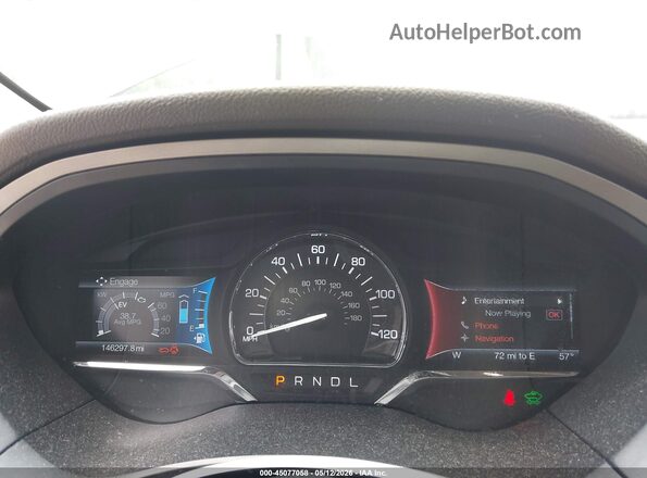 3LN6L2LU1GR620485 2016 LINCOLN MKZ HYBRID Black Հետևի նստատեղերի տեսք