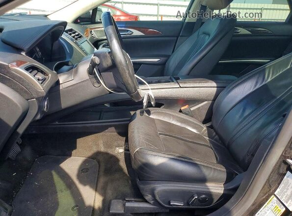3LN6L2LU2GR634041 2016 LINCOLN MKZ Black Widok wnętrza z przodu