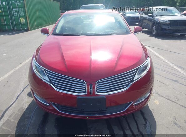 3LN6L2LU9GR608388 2016 LINCOLN MKZ HYBRID Red Widok z przodu