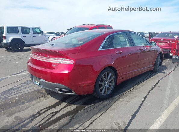 3LN6L2LU9GR608388 2016 LINCOLN MKZ HYBRID Red Tył prawy
