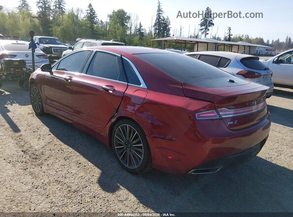 3LN6L2LU9GR631640 2016 LINCOLN MKZ HYBRID Бордовый Задняя левая четверть