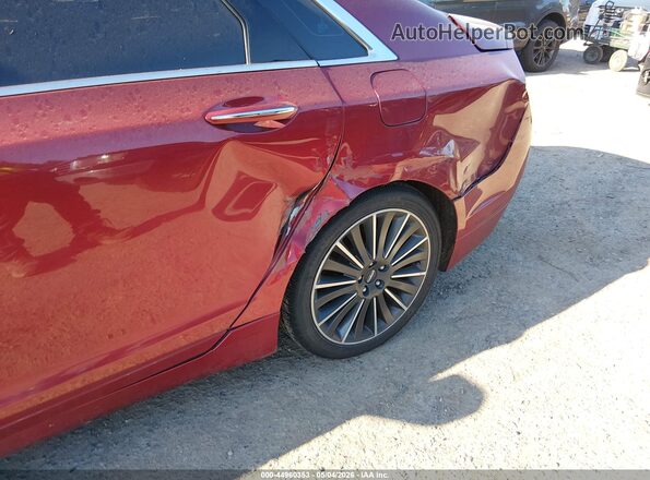 3LN6L2LU9GR631640 2016 LINCOLN MKZ HYBRID Бордовый Вид задней части салона