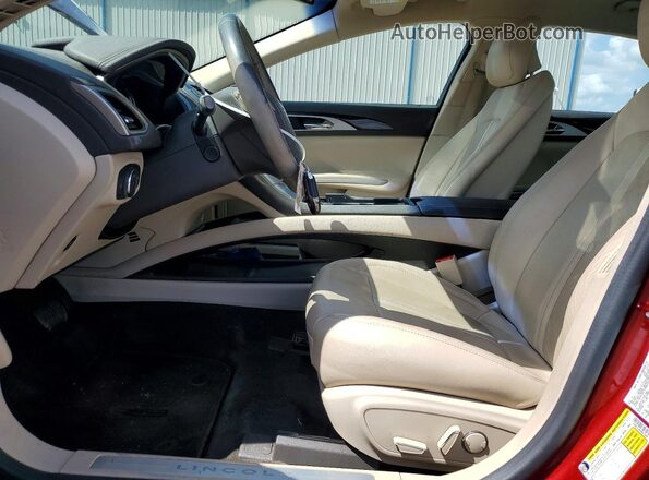 3LN6L2LUXGR615088 2016 LINCOLN MKZ Красный Вид салона спереди