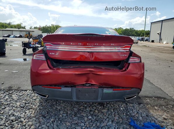 3LN6L2LUXGR615088 2016 LINCOLN MKZ Красный Вид сзади