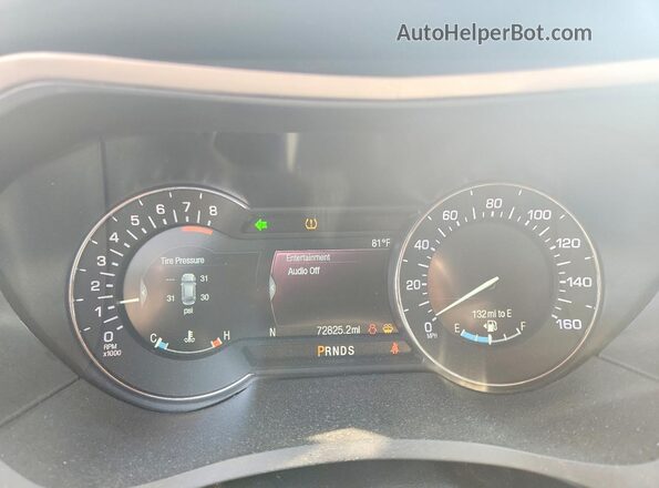 3LN6L5C97JR620737 2018 LINCOLN MKZ Желто-коричневый Вид щитка приборов