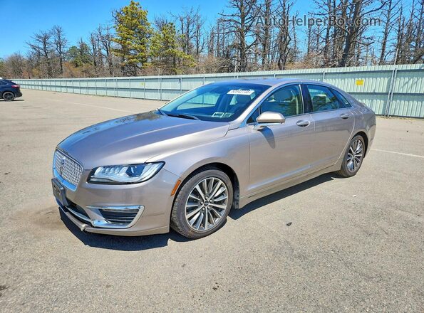 3LN6L5D94KR608917 2019 LINCOLN MKZ Желто-коричневый Передняя левая четверть