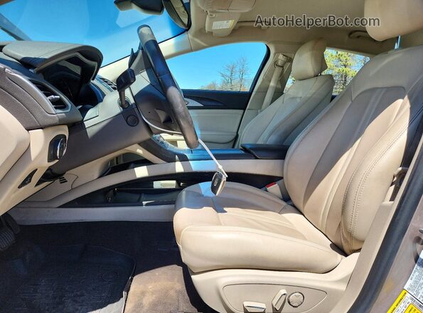 3LN6L5D94KR608917 2019 LINCOLN MKZ Желто-коричневый Вид салона спереди