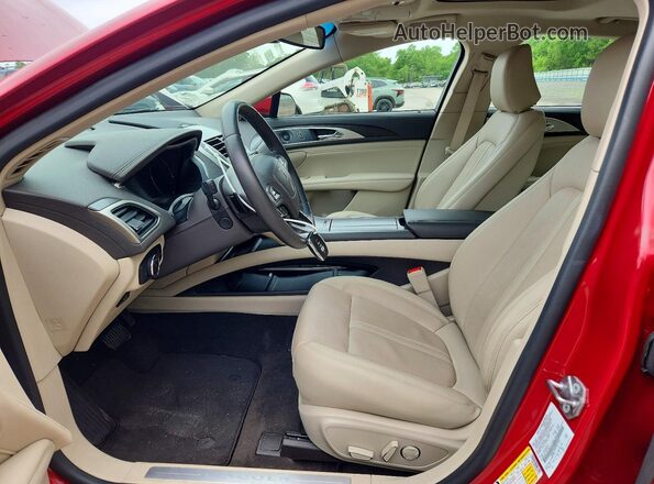 3LN6L5E97LR611181 2020 LINCOLN MKZ Красный Вид салона спереди