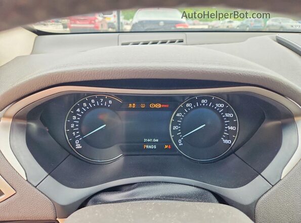 3LN6L5E97LR611181 2020 LINCOLN MKZ Красный Вид щитка приборов