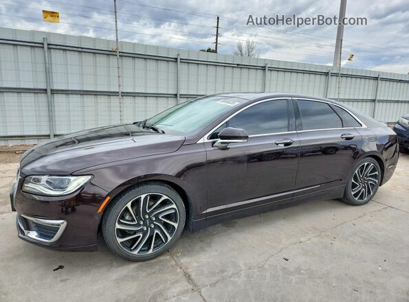 3LN6L5F92LR621972 2020 LINCOLN MKZ Темно-бордовый Передняя левая четверть