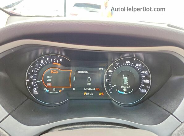 3LN6L5F92LR621972 2020 LINCOLN MKZ Темно-бордовый Вид щитка приборов