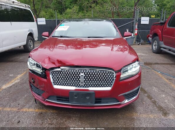 3LN6L5FC2HR605662 2017 LINCOLN MKZ Maroon Вид щитка приладів